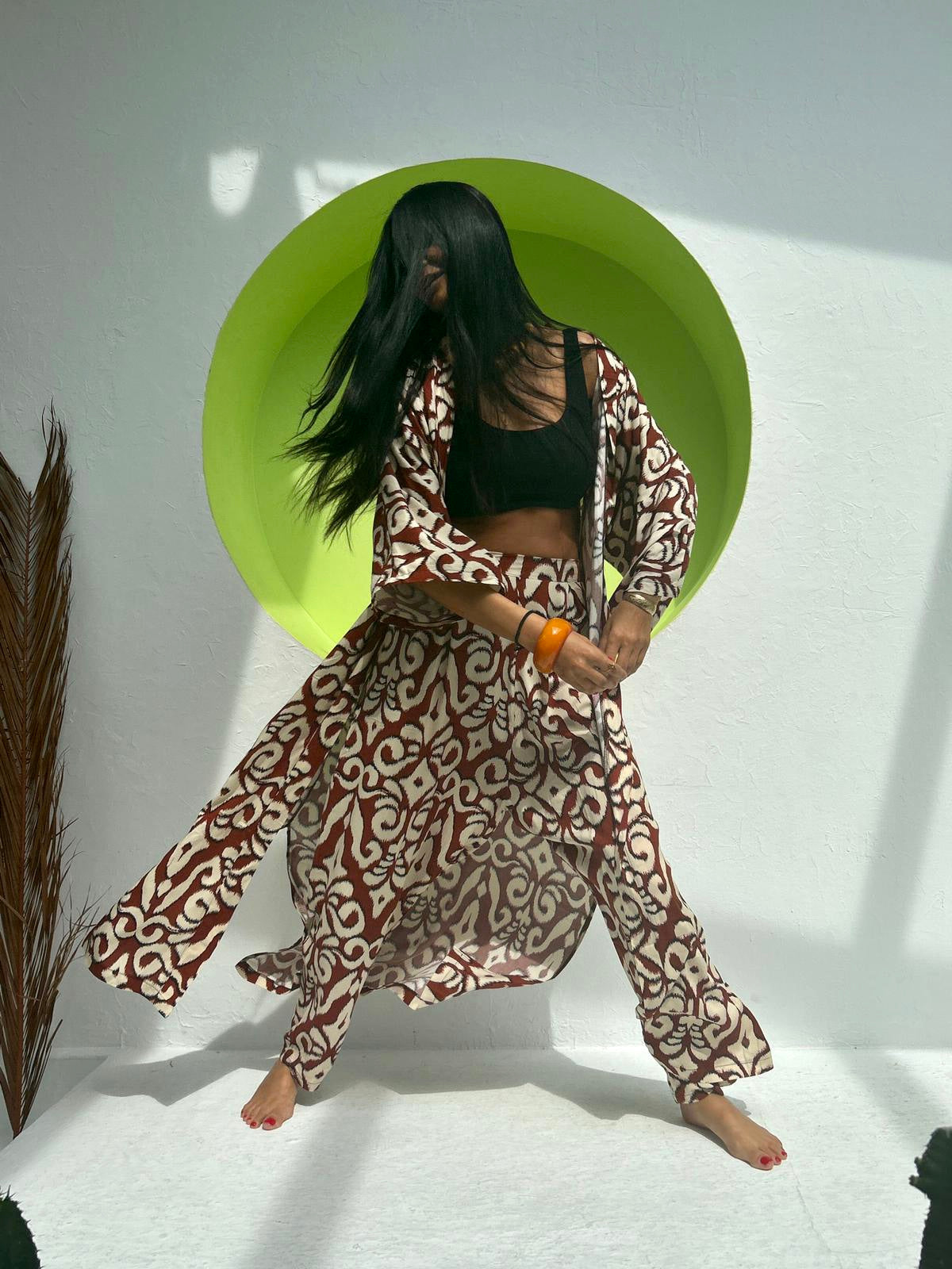 Amanda Ikat - Kimono largo