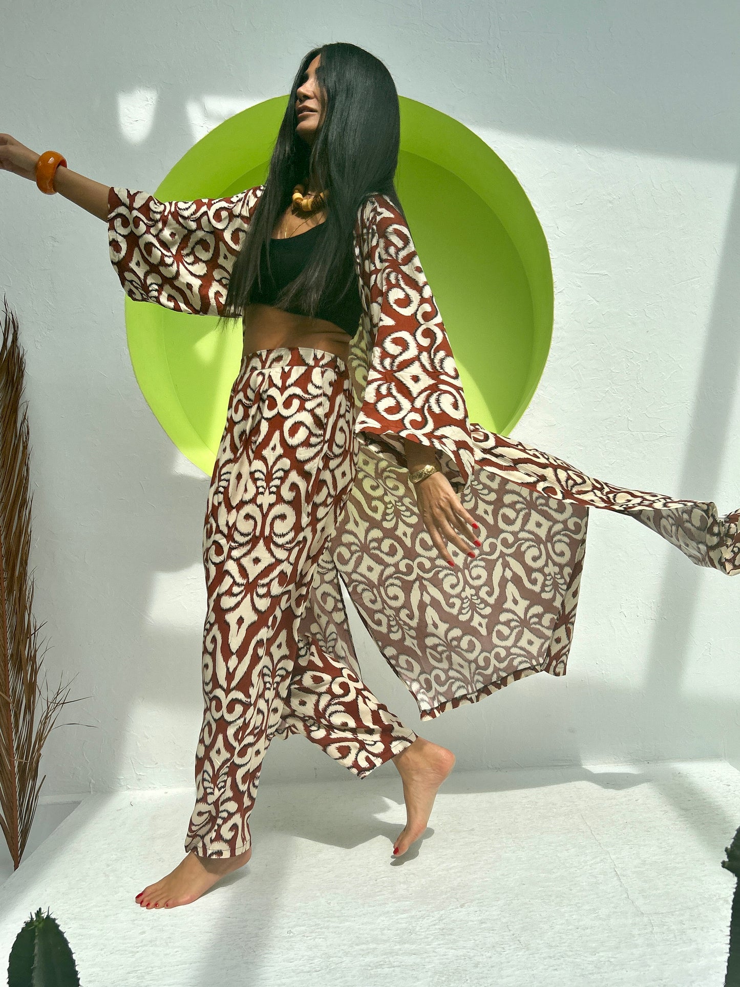 Amanda Ikat - Kimono largo