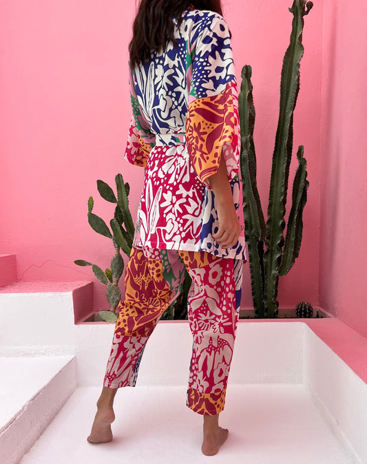 Colorful Flower - Kısa Kimono