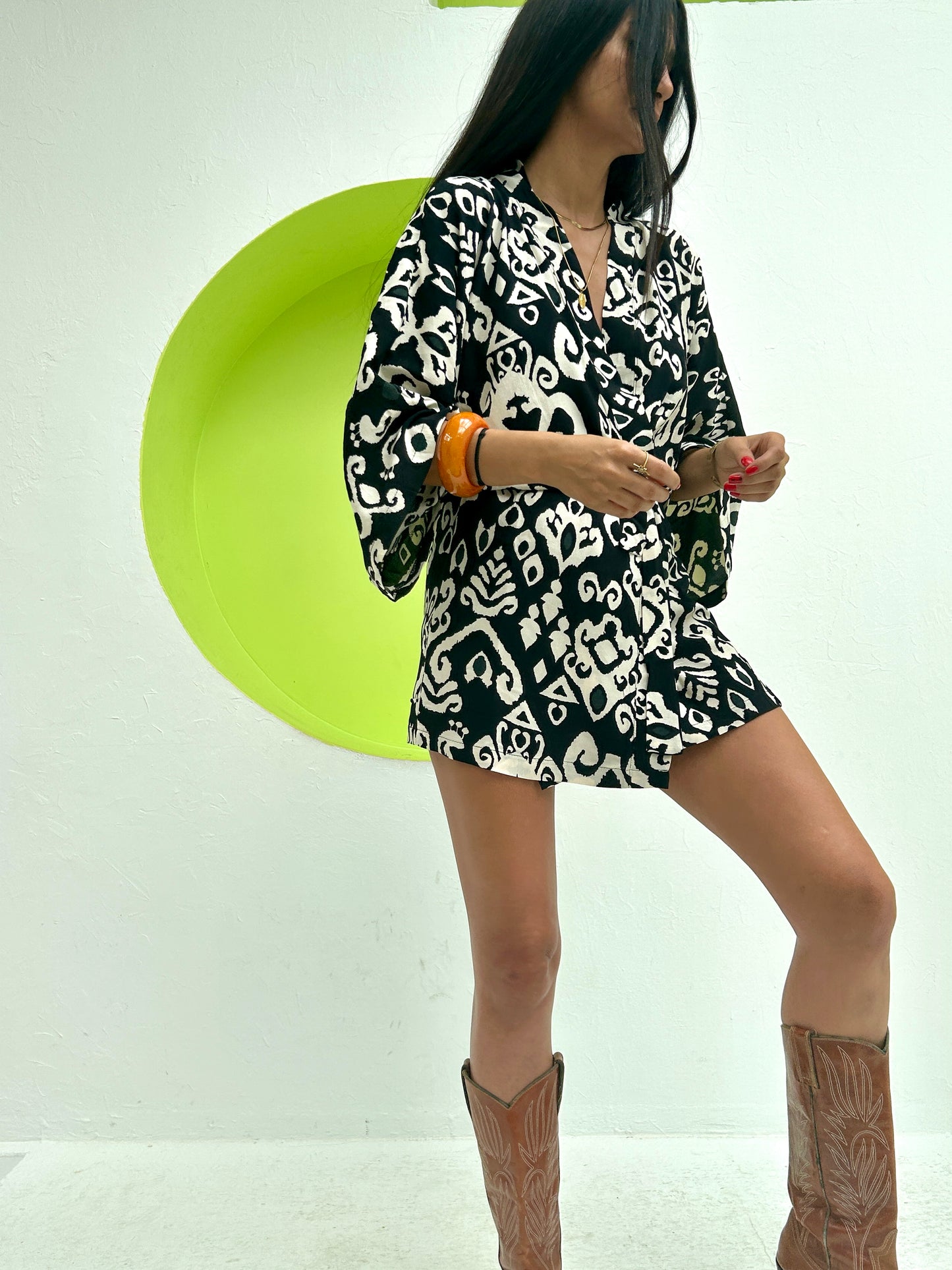Emma Ikat - Kimono corto