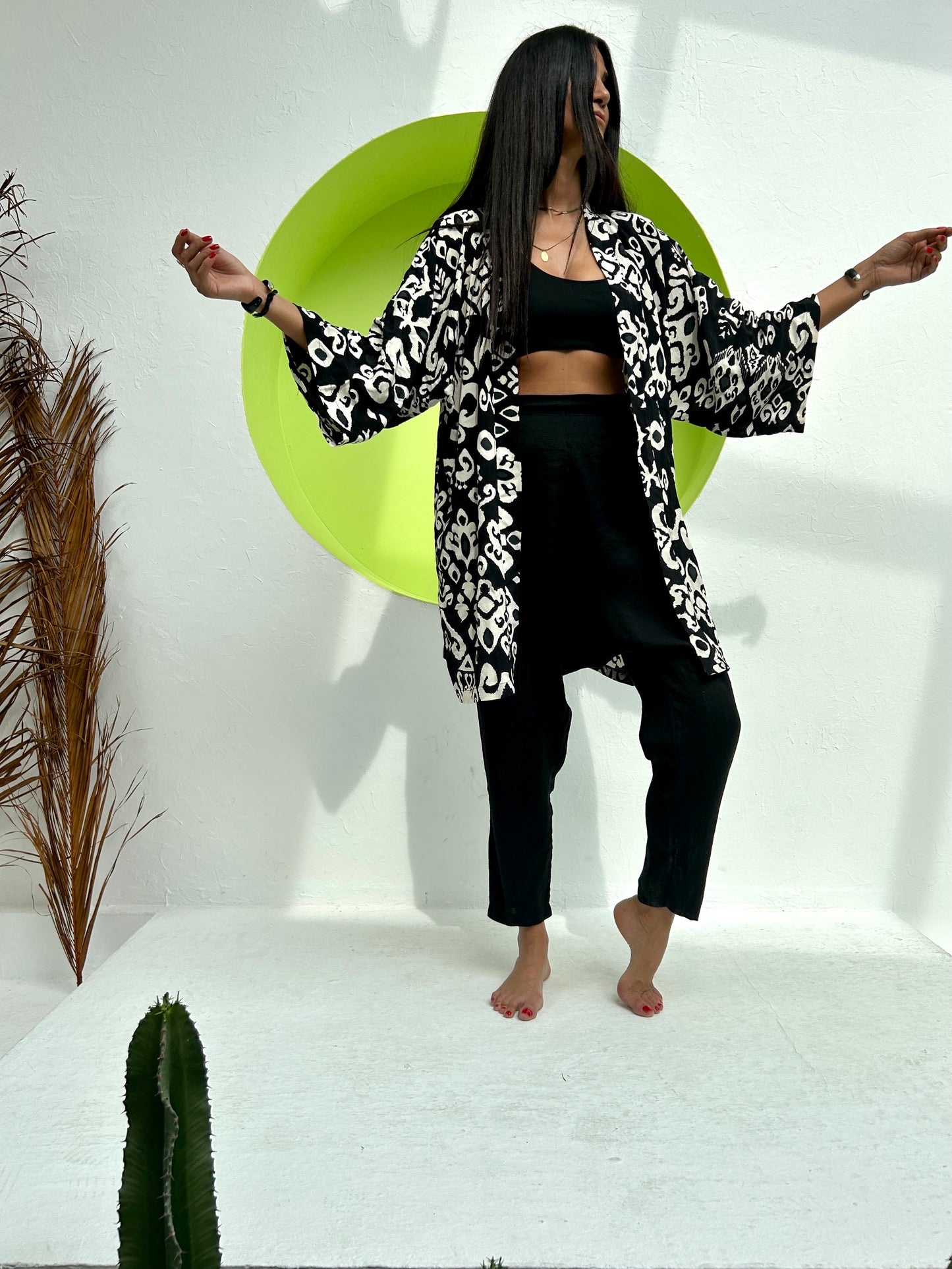 Emma Ikat - Kimono corto