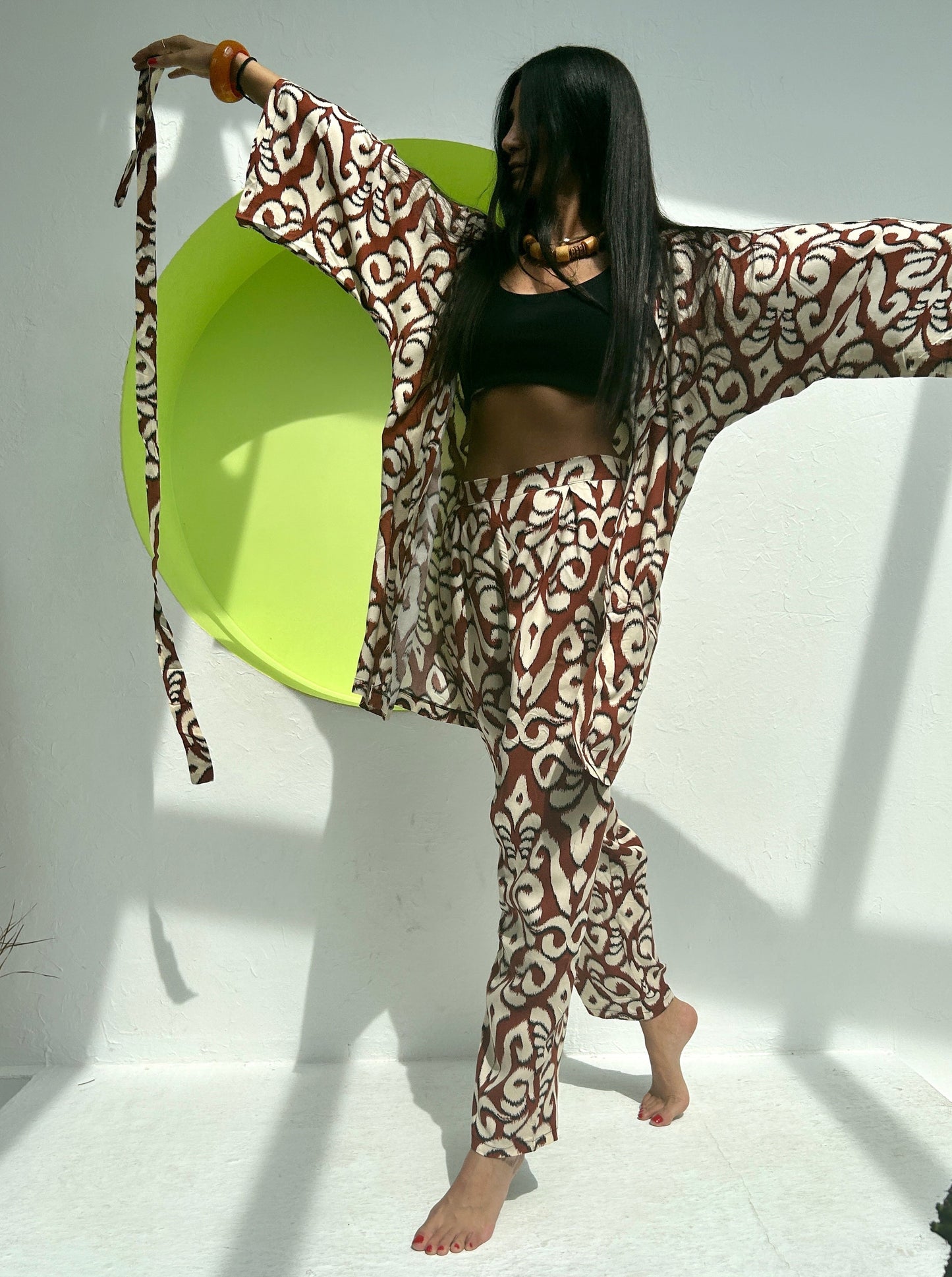 Amanda Ikat - Kimono corto